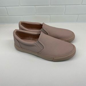 Snake textured slip on sneakers